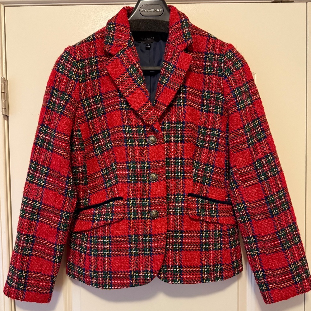 Talbots 3 Button Lined Blazer - image 1